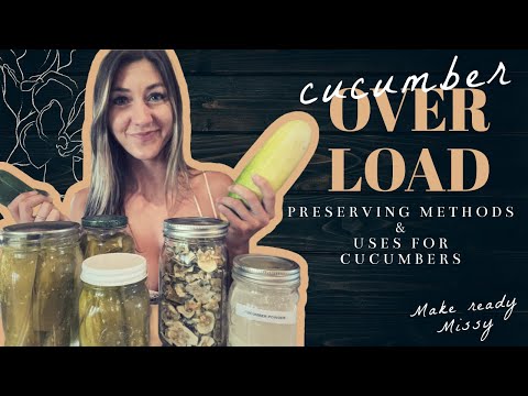 Cucumber Uses- What to do with oversized cucumbers. Preserving and Recipes