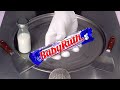 How To Make Baby Ruth Chocolate Bar To Ice Cream Rolls With Peanut Caramel And Nougat Flavor ASMR