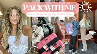 PACK WITH ME: for my tropical spring break trip to the Bahamas :)