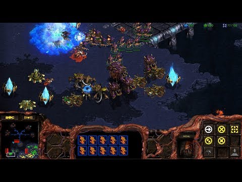 StarCraft: Remastered Co-op Campaign BW Zerg Mission 7 - Drawing of the Web