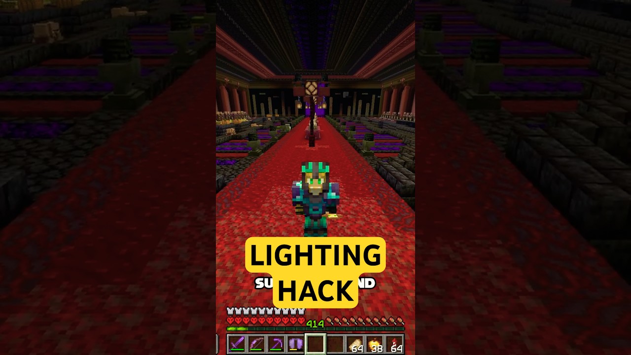 The SECRET Lighting Technique Minecraft Pros Use!