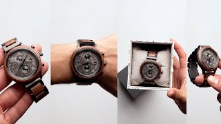 How I Style TreeHut Watches | Review + 2 Outfits (Rise Walnut Grey Marble)