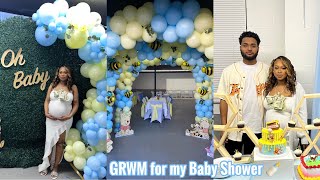 GRWM for my Baby Shower + Vlog