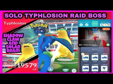 Solo Typhlosion Raid in Pokemon Go | Tier 3 Raid Boss Solo