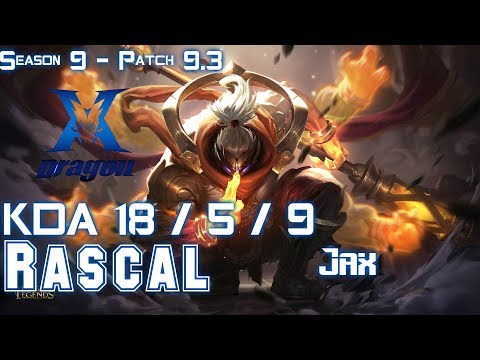 KZ Rascal JAX vs YORICK Top - Patch 9.3 KR Ranked