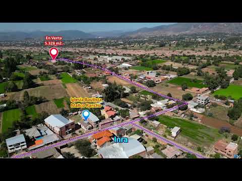 Terreno en Venta a precio economico en Sipe Sipe - Cochabamba