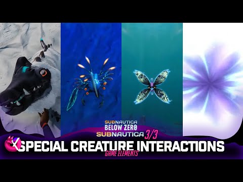 Subnautica And Below Zero FPP Creature Interactions Part 3 | Game Elements
