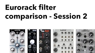 Video thumbnail for Eurorack Filter Comparison - Session 2 by John Schussler