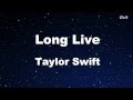 Long Live Taylor Swift Karaoke No Guide Melody