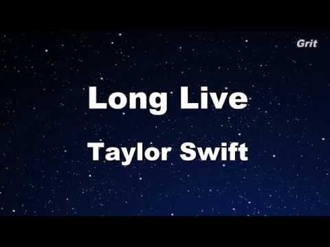 Long Live - Taylor Swift Karaoke【No Guide Melody】