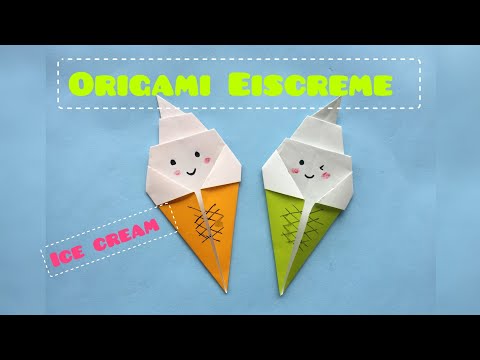 Origami Ice Cream - Origami Easy - Origami tutorial - easy origami