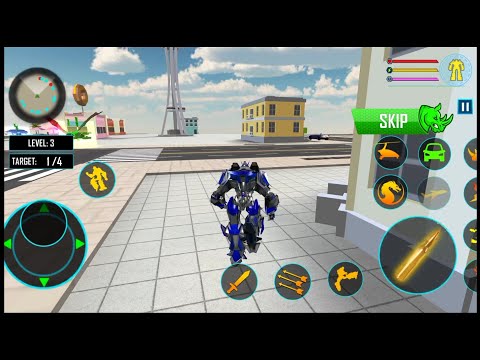 Rhino Robot Game Robot Wars - Android Gameplay #2