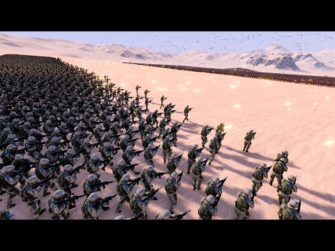20.000x every unit vs 5.000 MODERN SOLDIERS | Ultimate Epic Battle Simulator