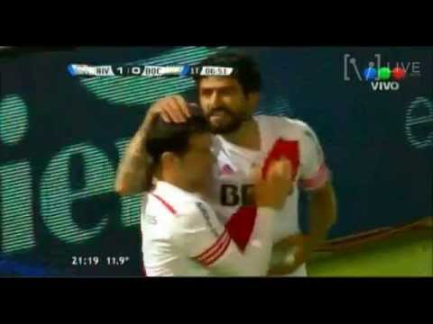 El gol de Luis González para River 1 - Boca 0. Amistoso 2015.