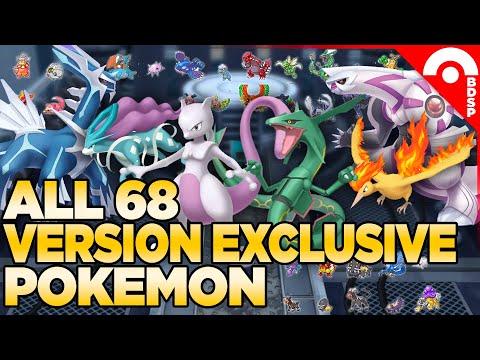 ALL 68 Version Exclusive Pokemon in Pokemon Brilliant Diamond & Shining Pearl