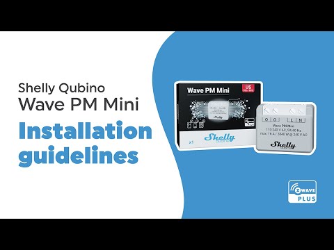 Shelly Wave PM Mini - Installation video US
