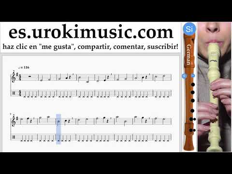 Como Tocar flauta dulce G. The Pink Panther - Theme Song Tablatura Parte#1 ejercicios um-i927