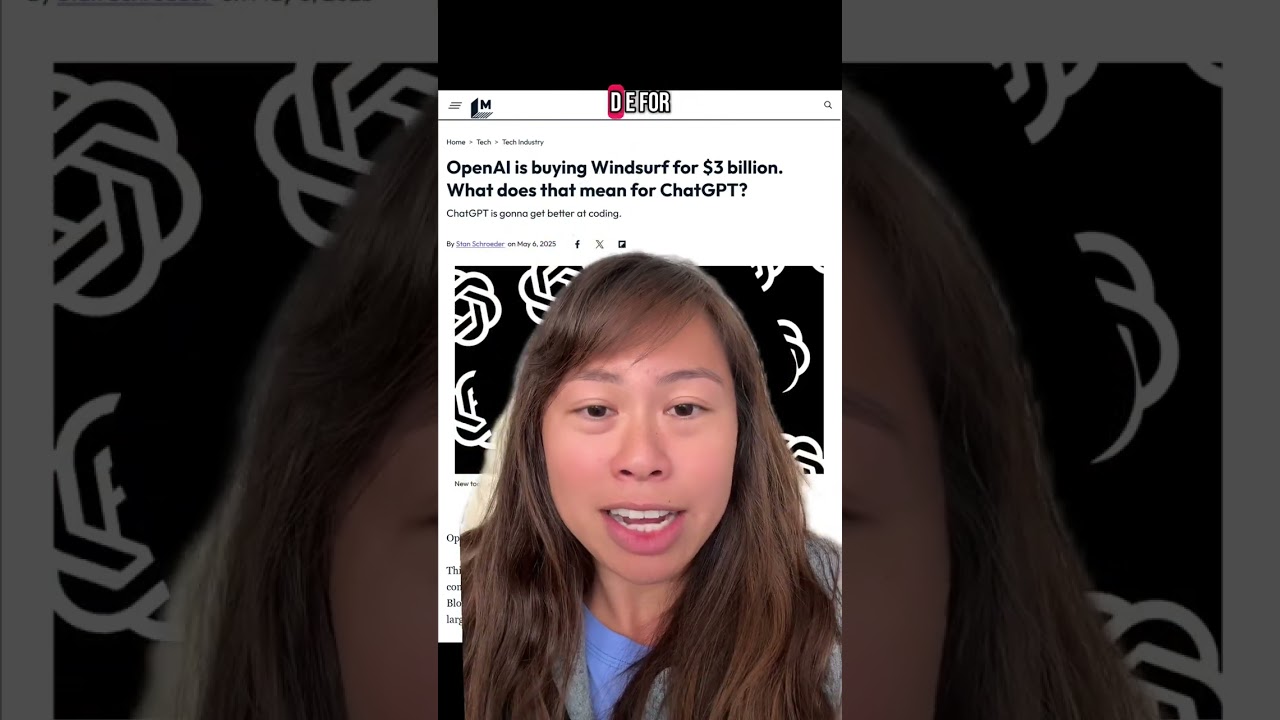 Rumors swirling about OpenAI potentially acquiring Windsurf AI (competitor to Cursor AI) in whopping