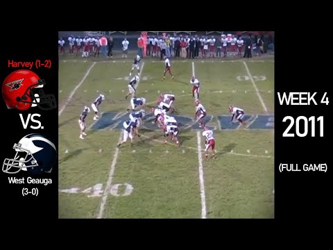 Harvey Red Raiders (1-2) vs West Geauga Wolverines (3-0) - 2011 Ohio H.S. Football (FULL GAME)