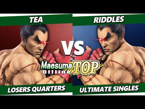 Maesuma TOP 12 Top 8 - Tea (Kazuya) Vs. Riddles (Kazuya) Smash Ultimate - SSBU