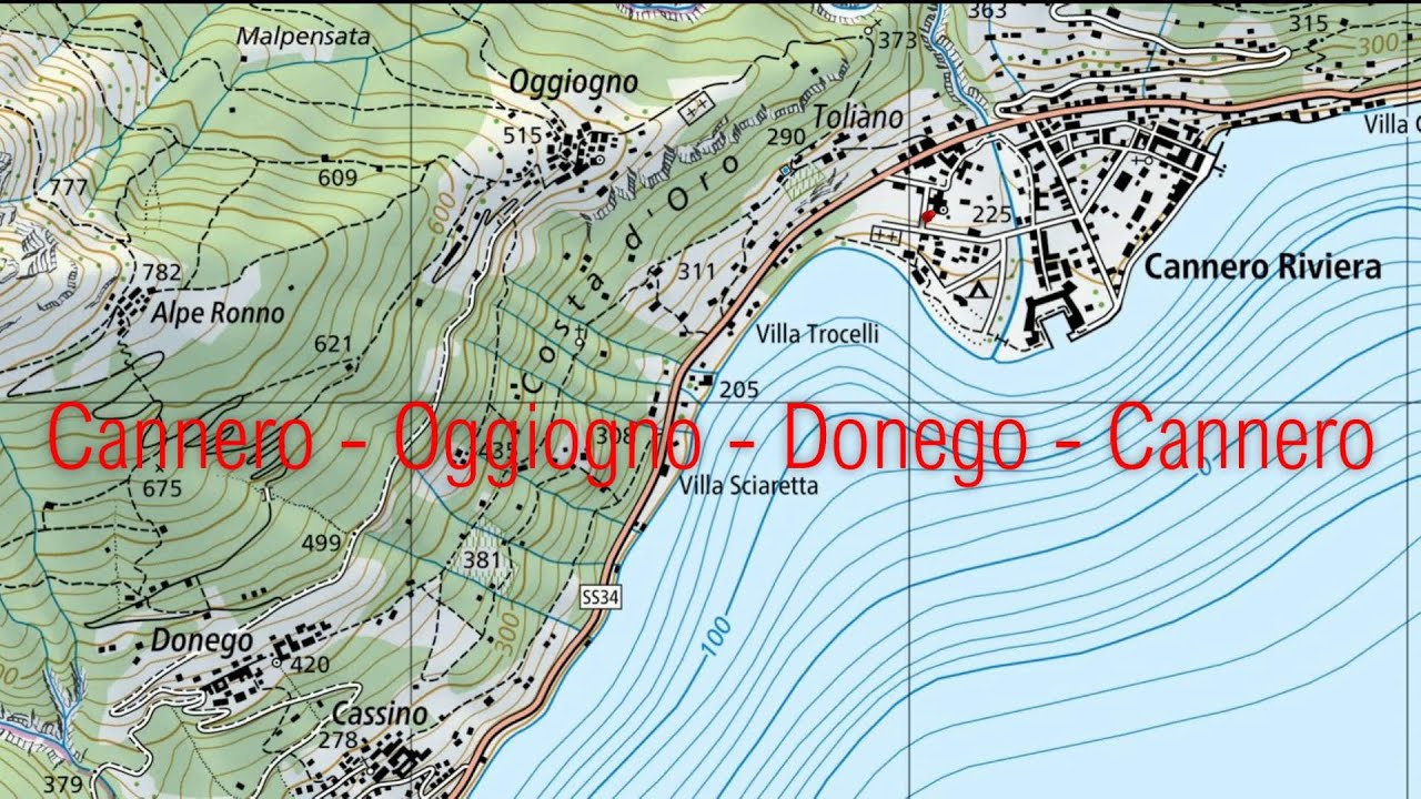 Cannero - Oggiogno - Donego - Cannero