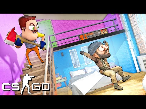 ЗАБРАЛИСЬ К СОСЕДУ МАНЬЯКУ В ДОМ! ЭТО ТРОЛЛЬ ЛОВУШКА, БЕГИ! ОПАСНЫЕ ПРЯТКИ У СОСЕДА - МАНЬЯК CS:GO