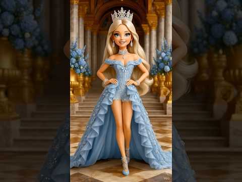 Thumbnail for 👑 The golden princess shines in her royal palace! 💫 #fashionkids #princess #goldqueen #royalstyle