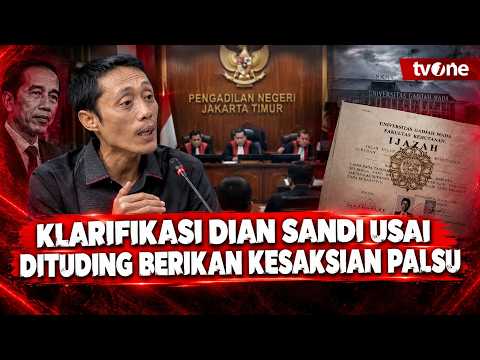 Dituding Berikan Kesaksian Palsu, Dian Sandi Akui Ada Kesalahan dalam BAP | tvOne