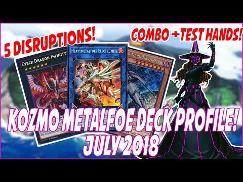 YuGiOh BEST! *COMPETITIVE* IN-DEPTH KOZMO METALFOE DECK PROFILE! 5 DISRUPTIONS?? (JULY 2018)