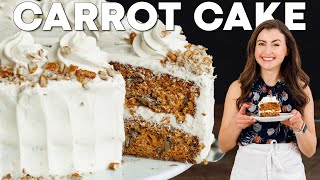 EASY CARROT CAKE RECIPE with Cream Cheese Frosting