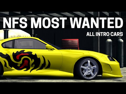NFS Most Wanted - All Intro Cars