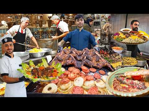 KURDISTAN! Amazing Iraqi Street Food Grilled Fish 🇮🇶 | Charcoal and Wood Fire Cooking