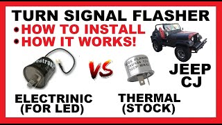 Download lagu Turn Signal Flasher | Thermal vs Electronic (for LED) | How to Install | Jeep CJ CJ5 CJ7 Blinker mp3