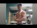 Post back day workout poses - bodybuilding men's physique