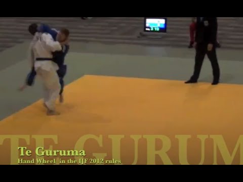 Te Guruma HAND WHEEL 2012  leg grab IJF  now Illegal throw, aka SUKUINAGE