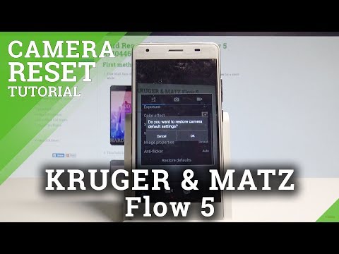 How to Restore Camera Defaults in KRUGER & MATZ Flow 5 - Reset Camera Settings |HardReset.Info