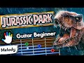 Jurassic Park Theme Guitar Lessons for Beginners John Williams Tutorial | Easy Chords+Backing Track