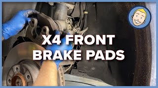 X3/X4 Front Brake Pad Install DIY (2017 BMW X4 M40i F26)