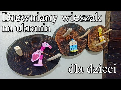 Drewniany wieszak za 10zł na ubrania dla dzieci - Strawbale Vlog 144