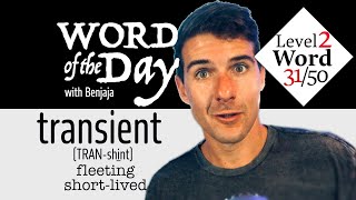 transient (TRAN-shint) | Word of the Day 81/500