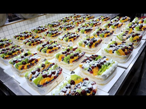 TOP 5, Making amazing cakes in the cake factory - Korean street food