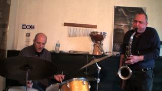 Goerge Garzone along with Luther Gray (drums), Sean Farias (bass) and Mariano Loiacono (trumpet) ...