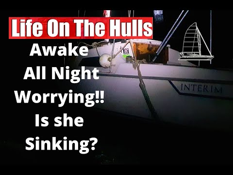 Ep126 Awake All Night Is She Sinking - I am building a 40ft Catamaran