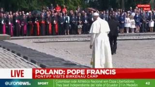 Download lagu [Live footage] Pope Francis visits Auschwitz & Birkenau concentration camps, Poland mp3