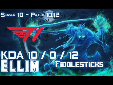 T1 Ellim FIDDLESTICKS vs GRAVES Jungle - Patch 10.12 KR Ranked