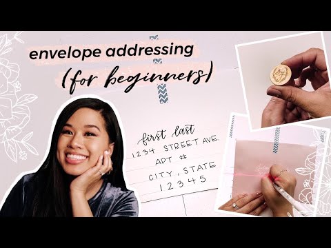 Addressing Envelopes for Beginners | Faux Calligraphy, DIY Wedding on a Budget, Stamptitude Wax Seal