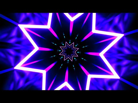 Mute Vision 4K – Hypnotischer Neonstern in Bewegung (Ohne Ton)