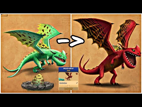 NEW DRAGON "MUDRAKER" MAX LEVEL 175 TITAN MODE - Dragons: Rise of Berk