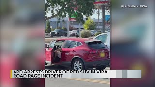 Albuquerque Police Department arrests driver of red SUV in viral road rage incident