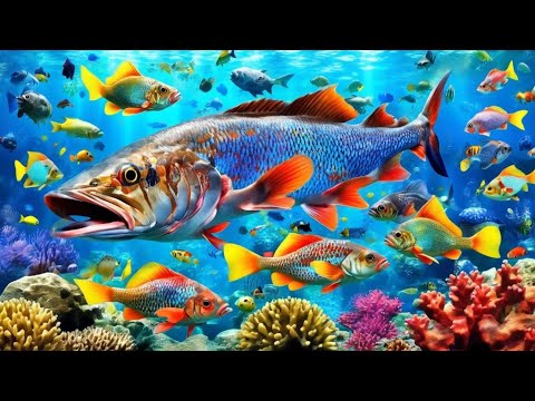 The Colors of the Ocean 8K ULTRA HD - The Best 8K Sea Animals for Relaxation & Calming Music